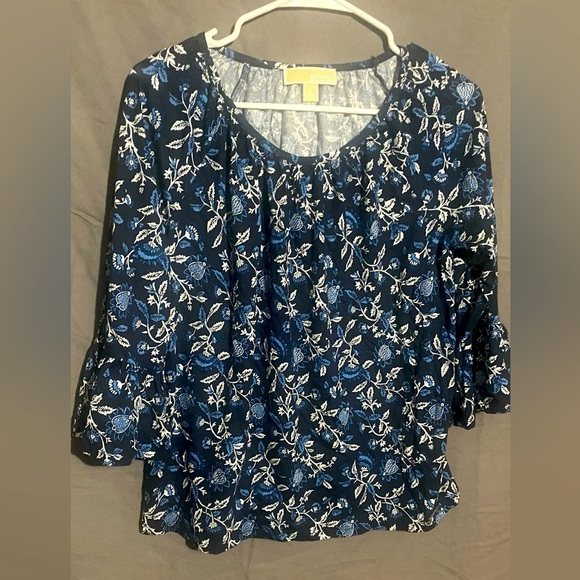 Michael’s Kors Bell Sleeve Floral Top sz M - Picture 1 of 6